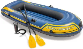1-3 Person Inflatable Boat Canoe - Raft Inflatable Kayak with Air Pump Rope Paddle,Boat for Adults and Kids, Portable Fishing Boat