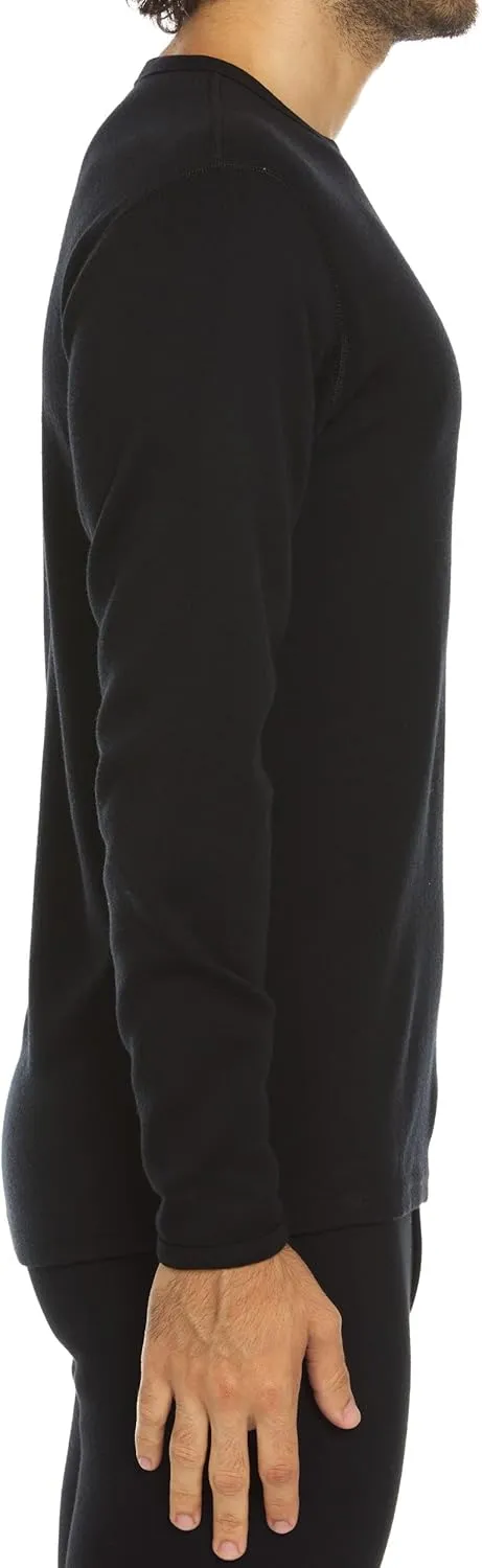 100% Merino Wool - Men's Long Sleeve Crew Shirt - Thermal Base Layer