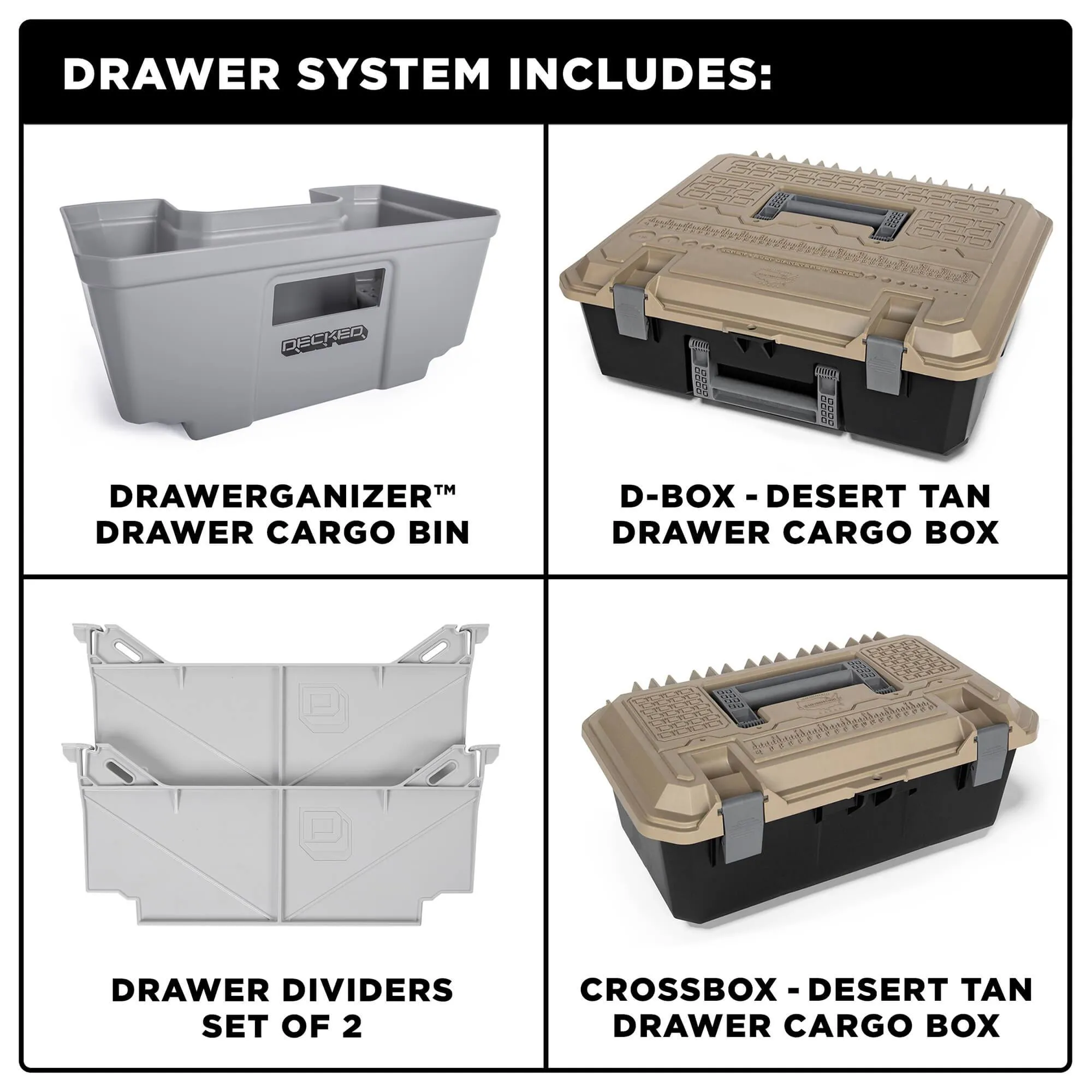 '17-23 Ford Raptor Truck Bed Storage System