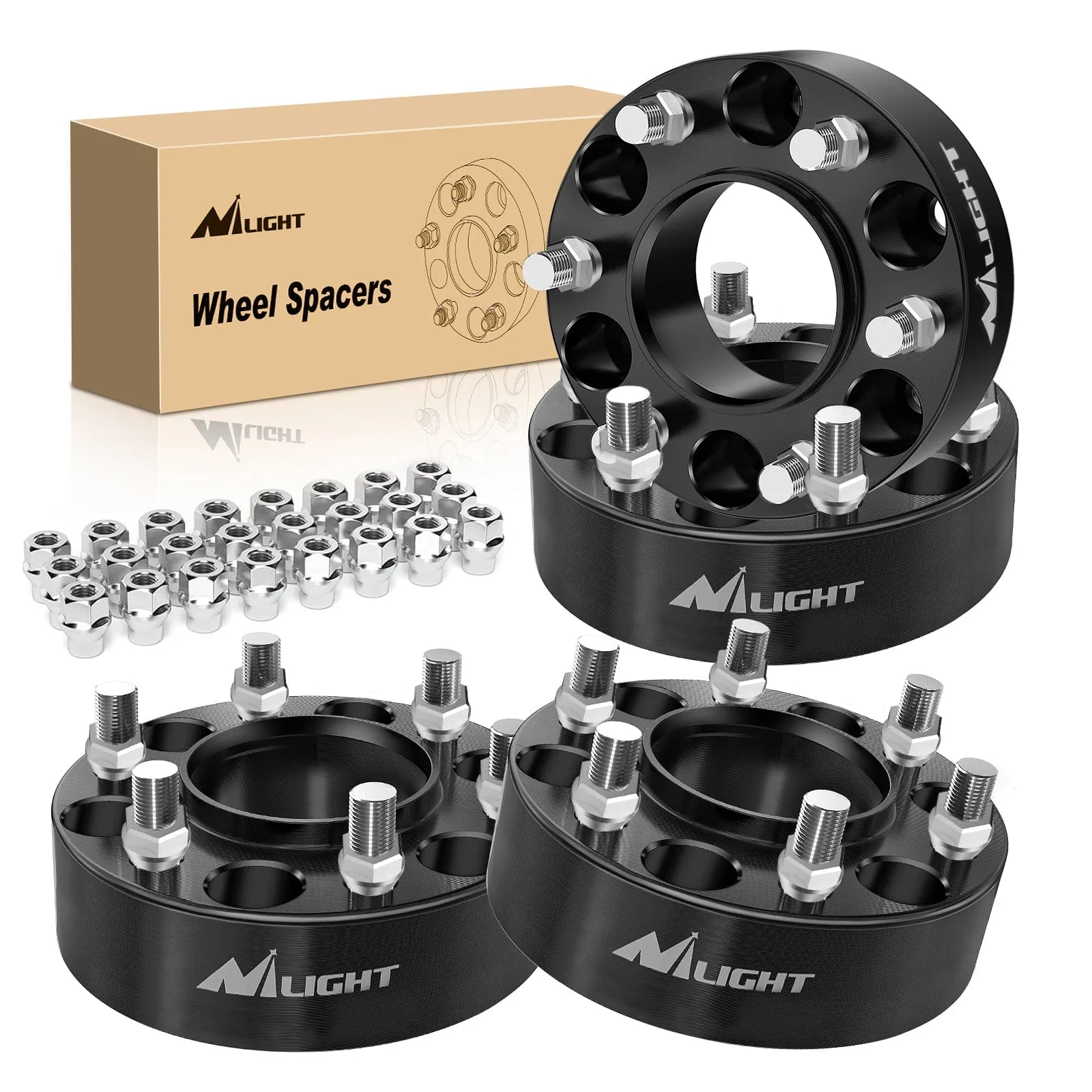 2inch (50mm) Wheel Spacers 4Pcs For 2015-2022 Ford F150 2015-2022 Expedition 2015-2022 Navigator | 6x135.2 | 87.1 Hub Bore | 14x1.5 Studs