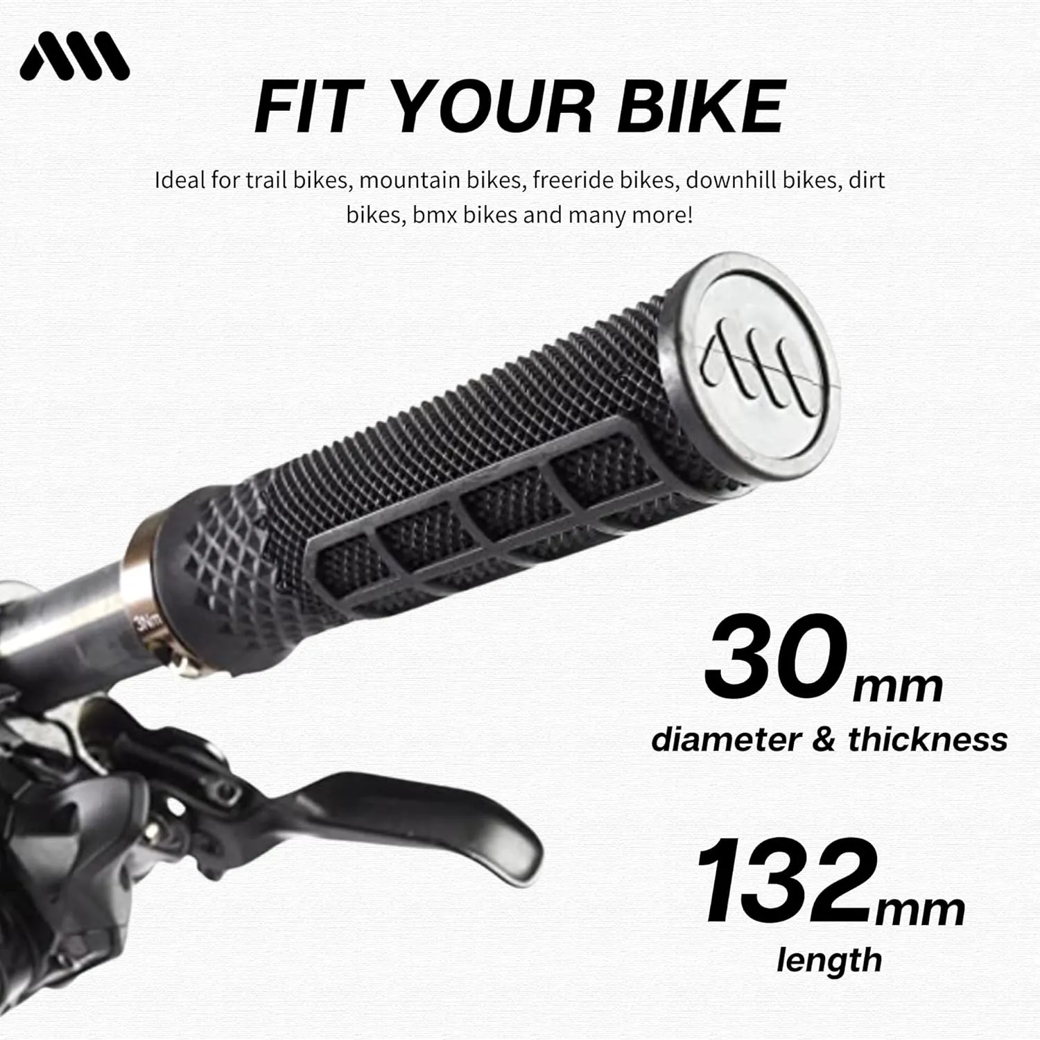 All Mountain Style AMS Cero Grips - Lock-on Dual Pattern, Dual Density, Under 3.52 Ounces Grips