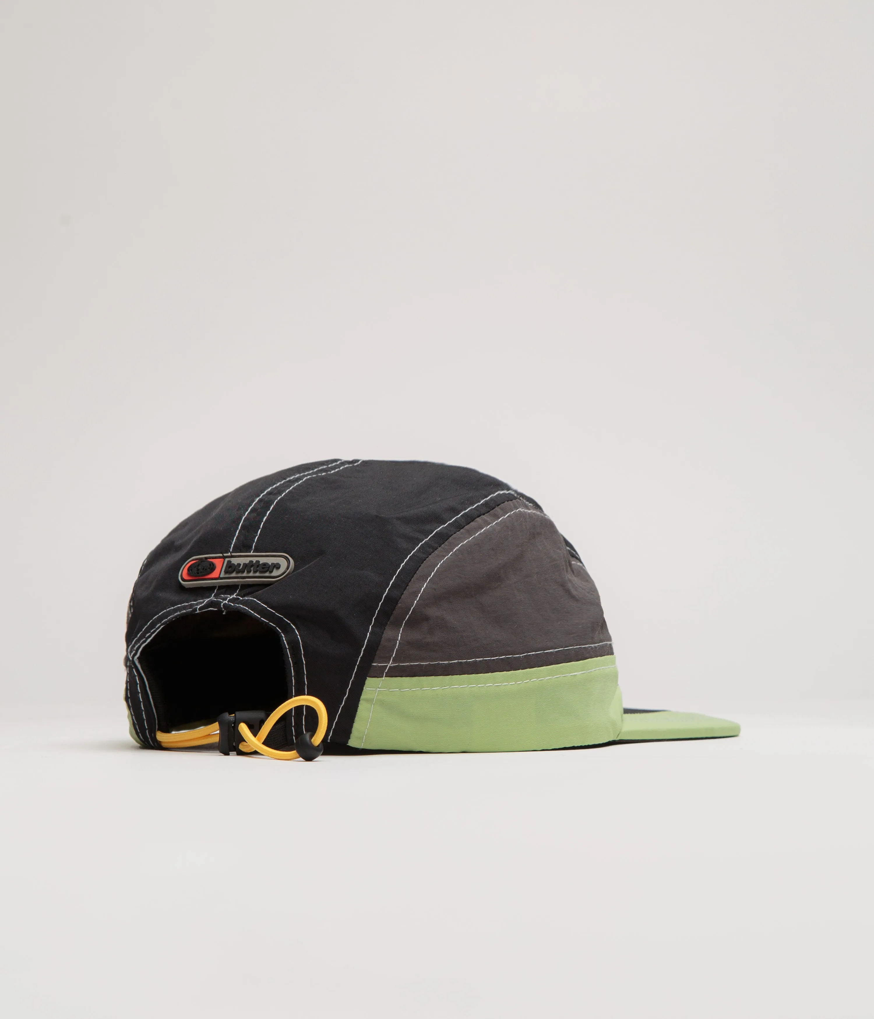 Butter Goods Stream 4 Panel Cap - Black / Pistachio