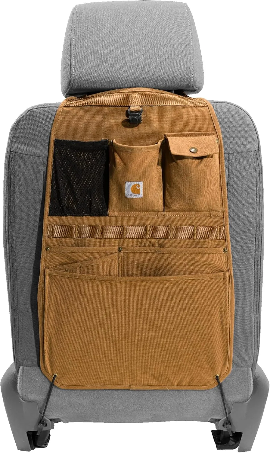 Carhartt Universal Nylon Duck Seat Back Organizer, Carhartt Brown