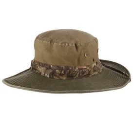 Cotton Boonie Country Camo Brim with Chin Strap - Mossy Oak Hats
