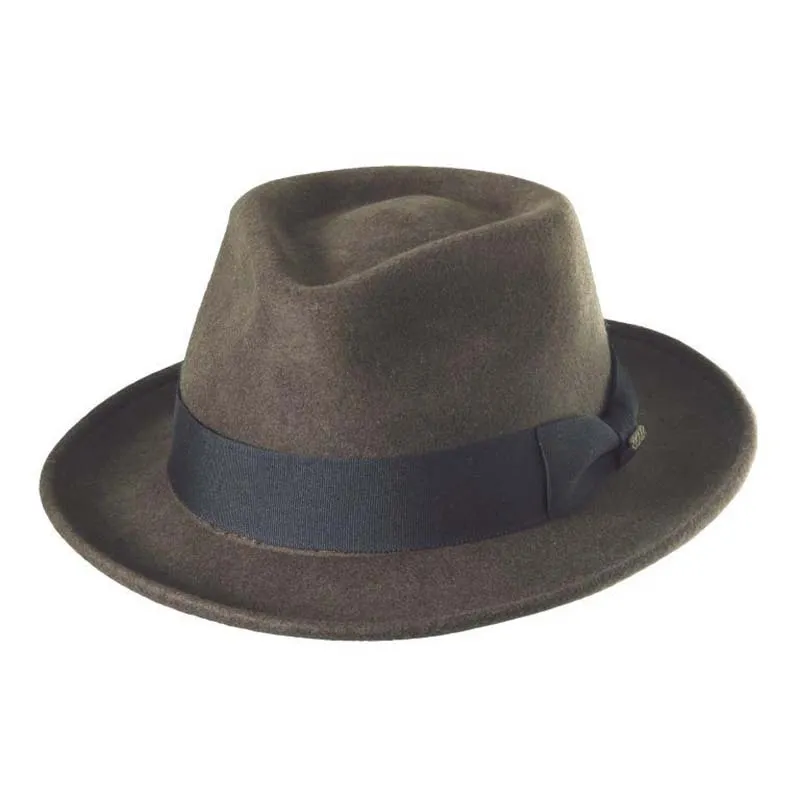 Crushable Water Repellent Wool Felt Fedora Hat - Scala Hat