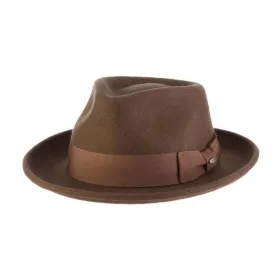 Crushable Water Repellent Wool Felt Fedora Hat - Scala Hat