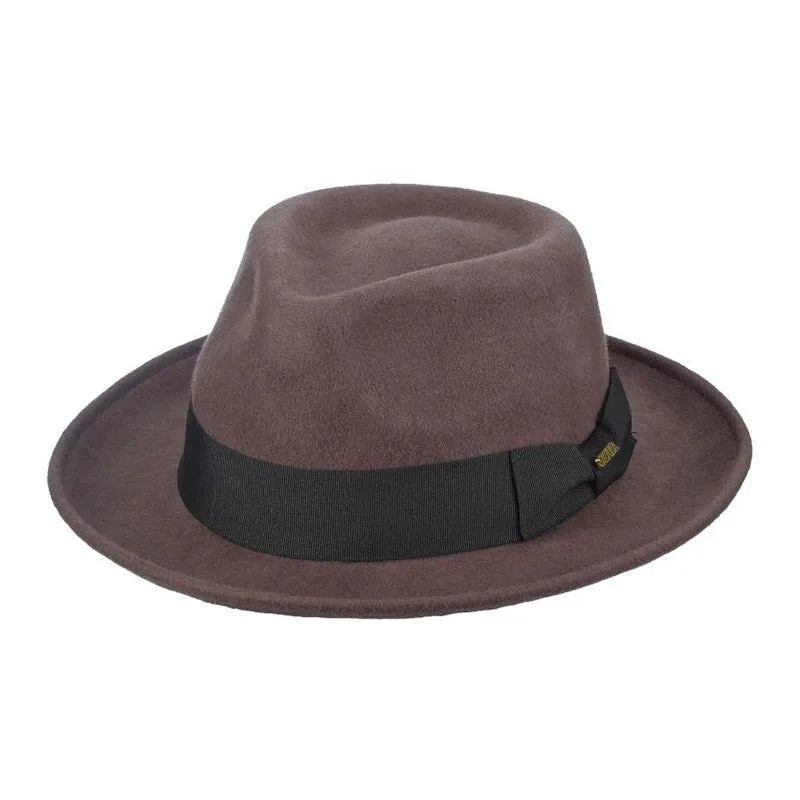 Crushable Water Repellent Wool Felt Fedora Hat - Scala Hat