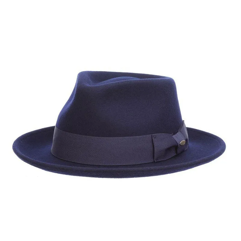 Crushable Water Repellent Wool Felt Fedora Hat - Scala Hat