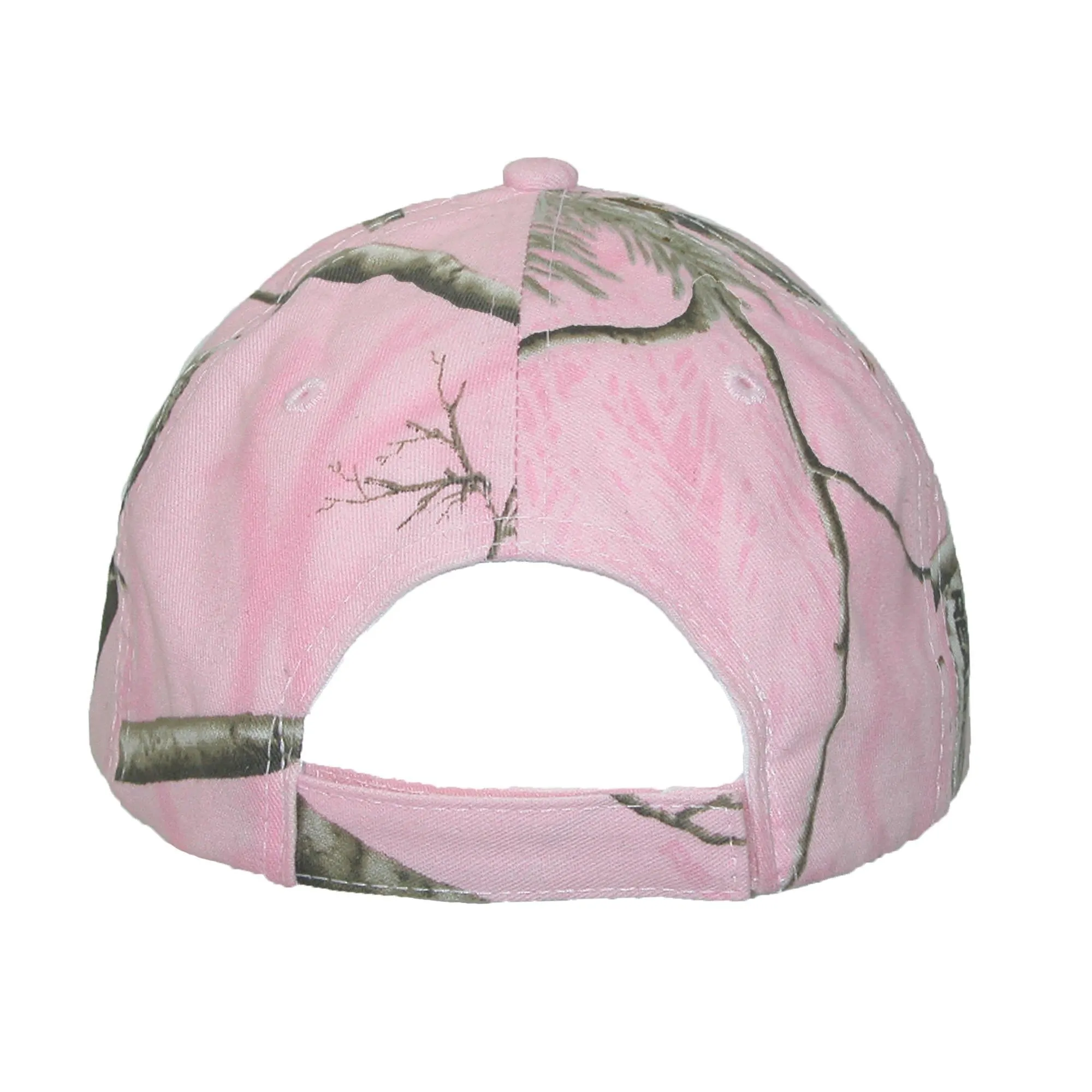 CTM® Women's Kati Treestand Pink Camo Baseball Hat