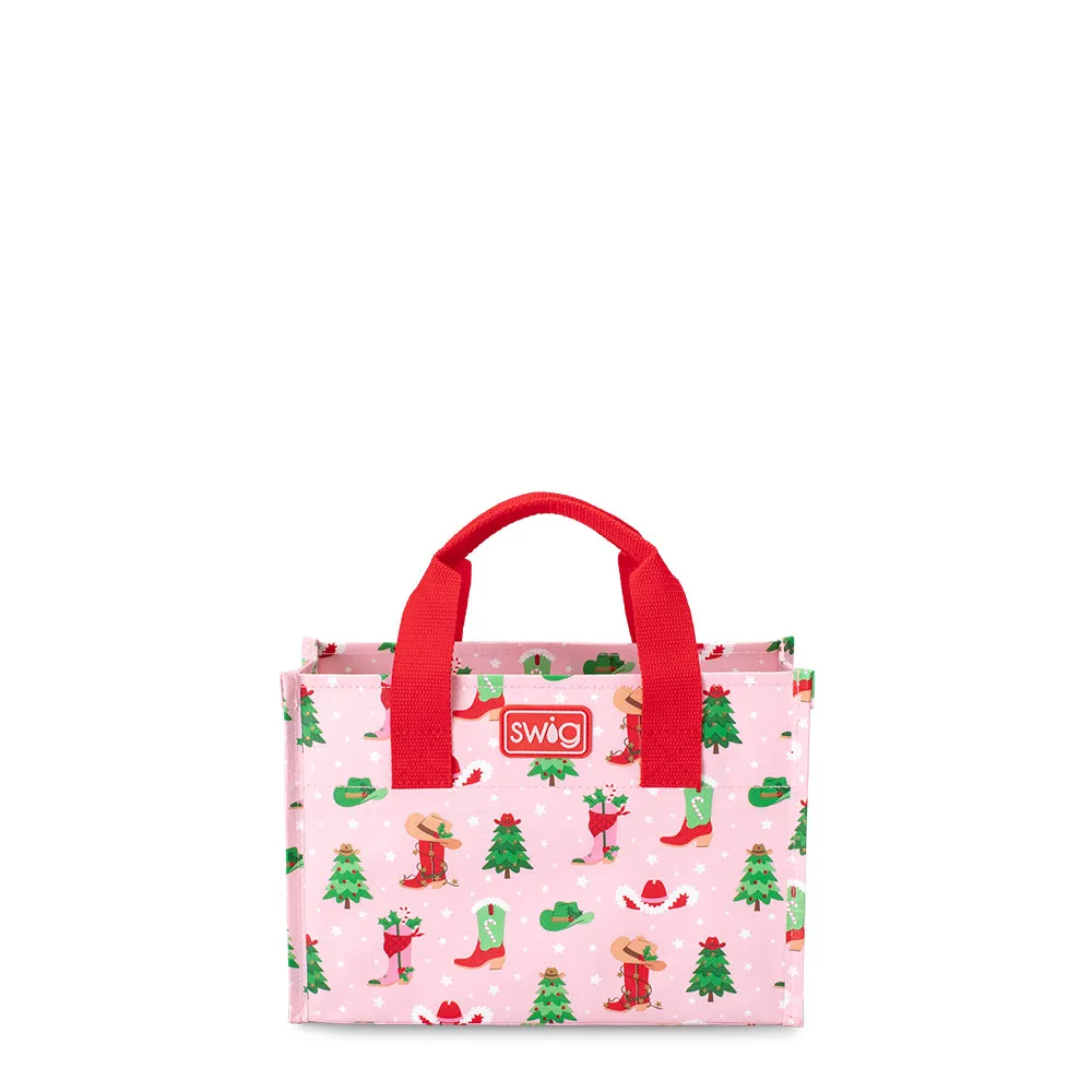 Howdy Holidays Reusable Gift Bag Small