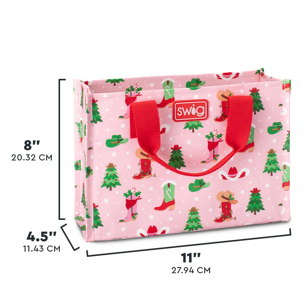 Howdy Holidays Reusable Gift Bag Small