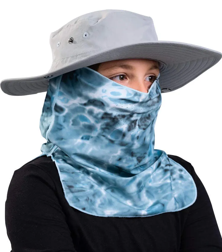 Kids UV Face Mask ProMax Sun Protection Vented Gaiter | Aqua Design