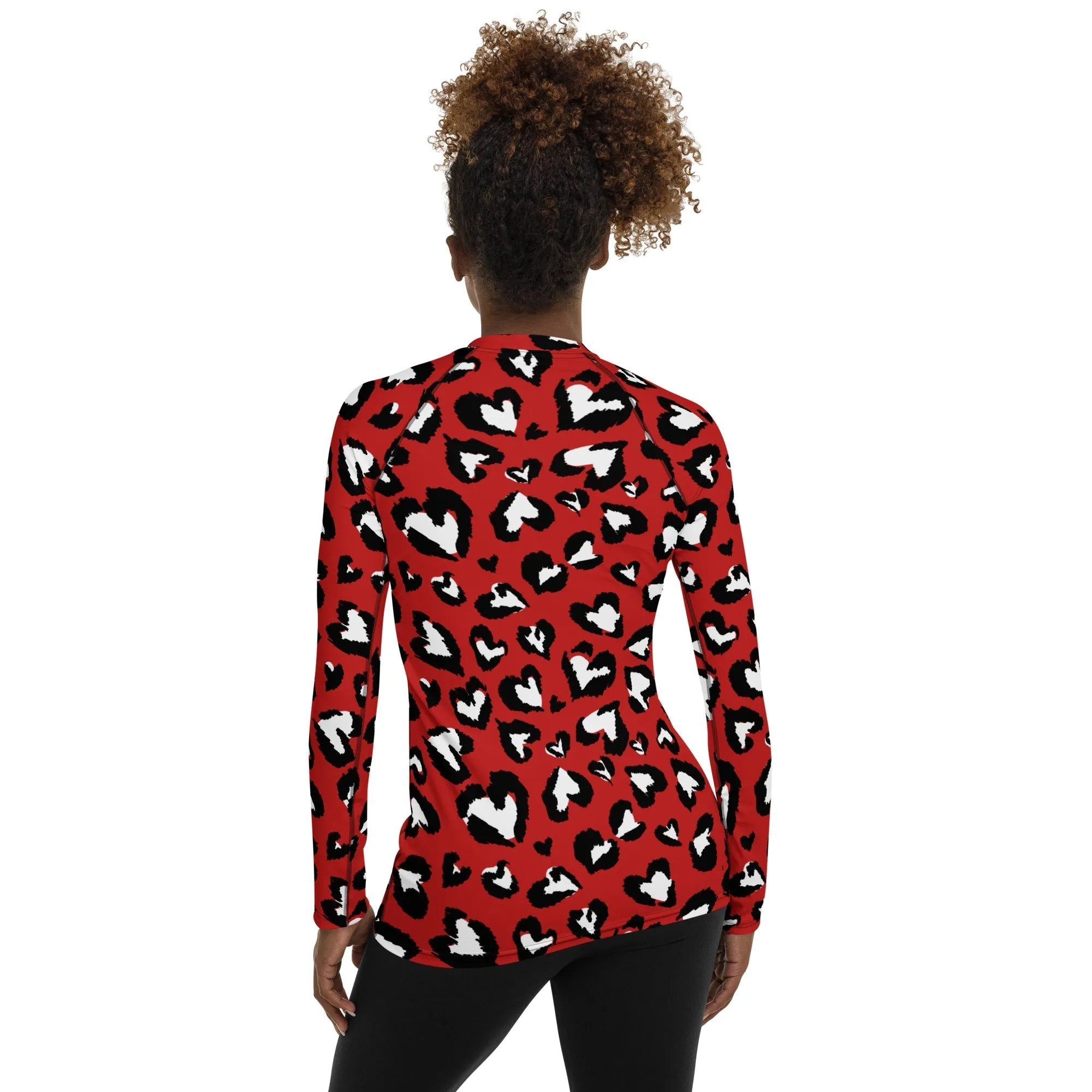 Leopard Hearts Rash Guard