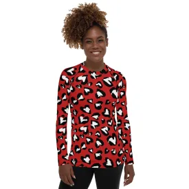 Leopard Hearts Rash Guard