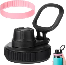 Lid for Hydro Flask Wide Mouth, 2-in-1 Straw Lid and Spout Lid for Hydro Flask 12 16 20 32 40 OZ Wide Mouth Water Bottle, Chug Cap Replacement Accessories