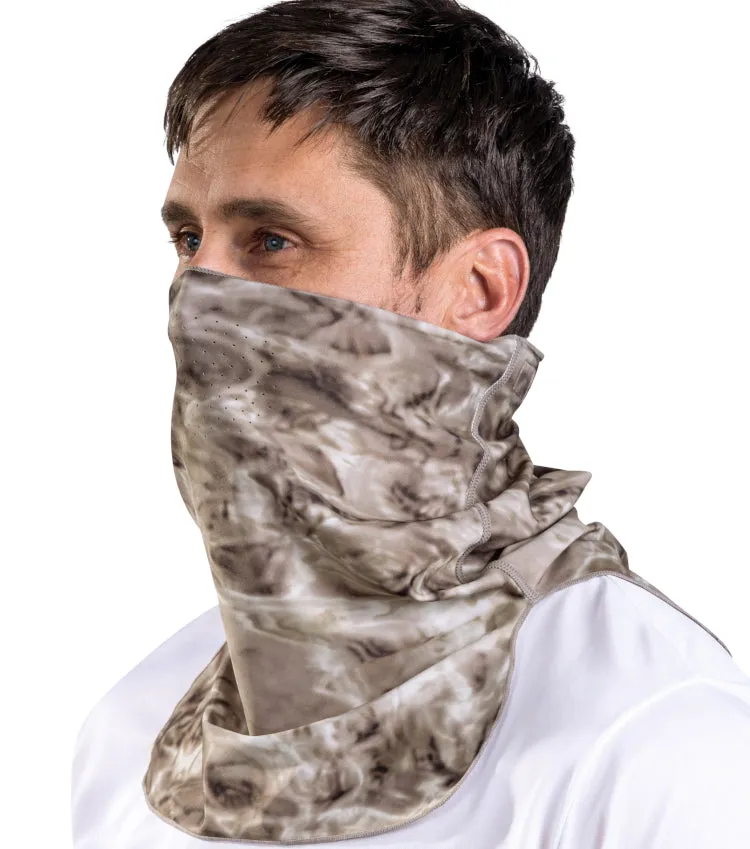 Mens Adjustable UV Face Mask ProMax Sun Protection Vented Gaiter | Aqua Design