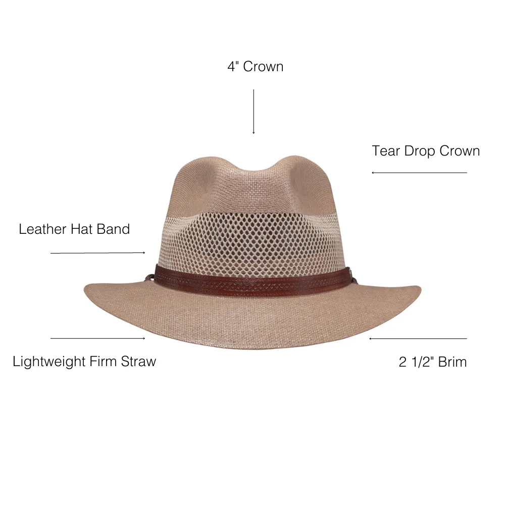 Milan | Womens Straw Fedora Hat