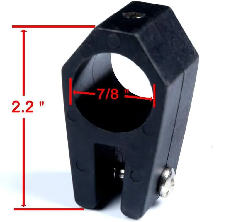 MX Boat Bimini Top Fittings 1 inch Nylon Jaw Slide,Boat Bimini Top Hinged Jaw Slide Rail Mount Used for Kayak,Canoe,Marine Boat 4 Pack