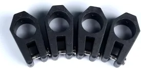 MX Boat Bimini Top Fittings 1 inch Nylon Jaw Slide,Boat Bimini Top Hinged Jaw Slide Rail Mount Used for Kayak,Canoe,Marine Boat 4 Pack