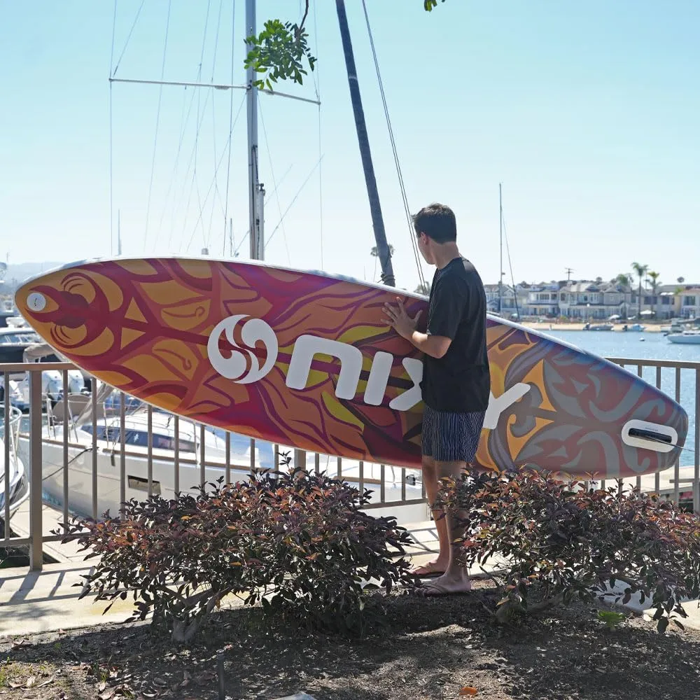 NIXY Monterey G5 Paddle Board Expedition & Touring - 11'6" x 34" x 6" Inflatable SUP - Welded Seams, Woven Drop Stitch for Safety & Durability - Ultra-Light and Stable.