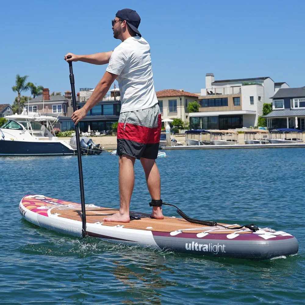 NIXY Monterey G5 Paddle Board Expedition & Touring - 11'6" x 34" x 6" Inflatable SUP - Welded Seams, Woven Drop Stitch for Safety & Durability - Ultra-Light and Stable.