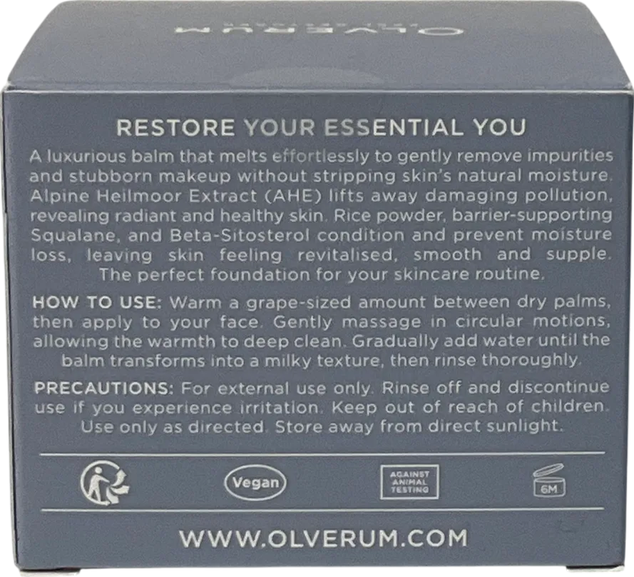olverum Alpine Revive Cleansing Balm 100ml