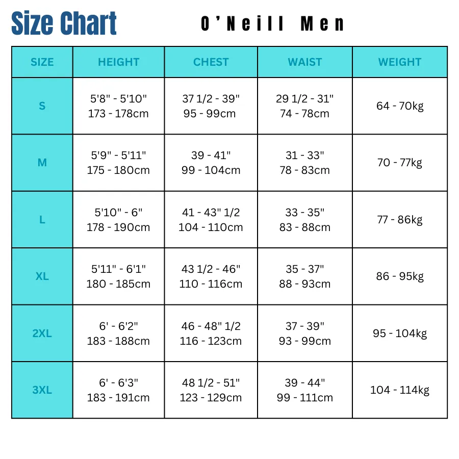 O'Neill Mens Long Sleeve Skin Crew RG4170OAGRA - BLK/GRA/BLK