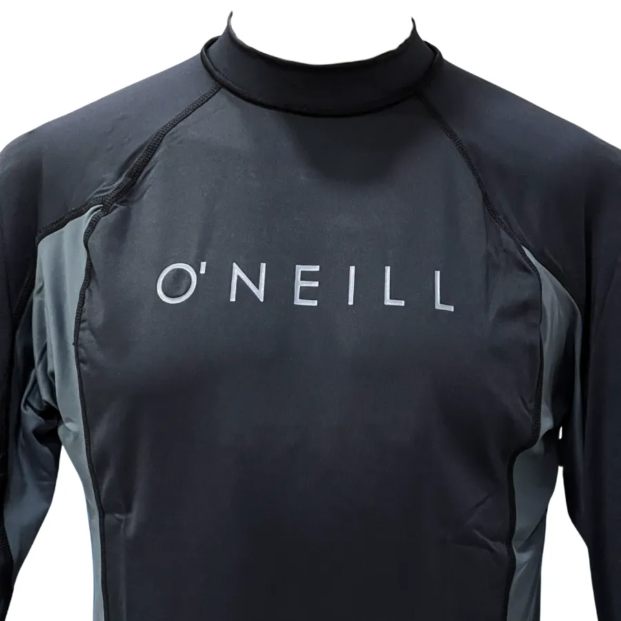 O'Neill Mens Long Sleeve Skin Crew RG4170OAGRA - BLK/GRA/BLK