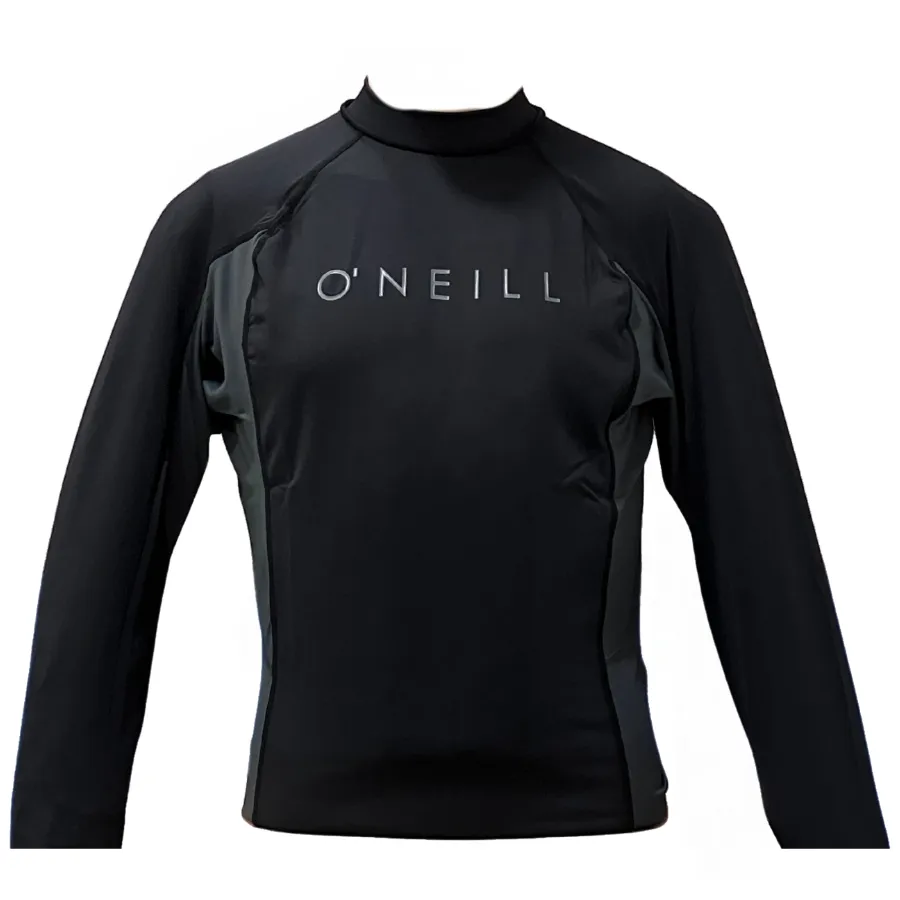O'Neill Mens Long Sleeve Skin Crew RG4170OAGRA - BLK/GRA/BLK
