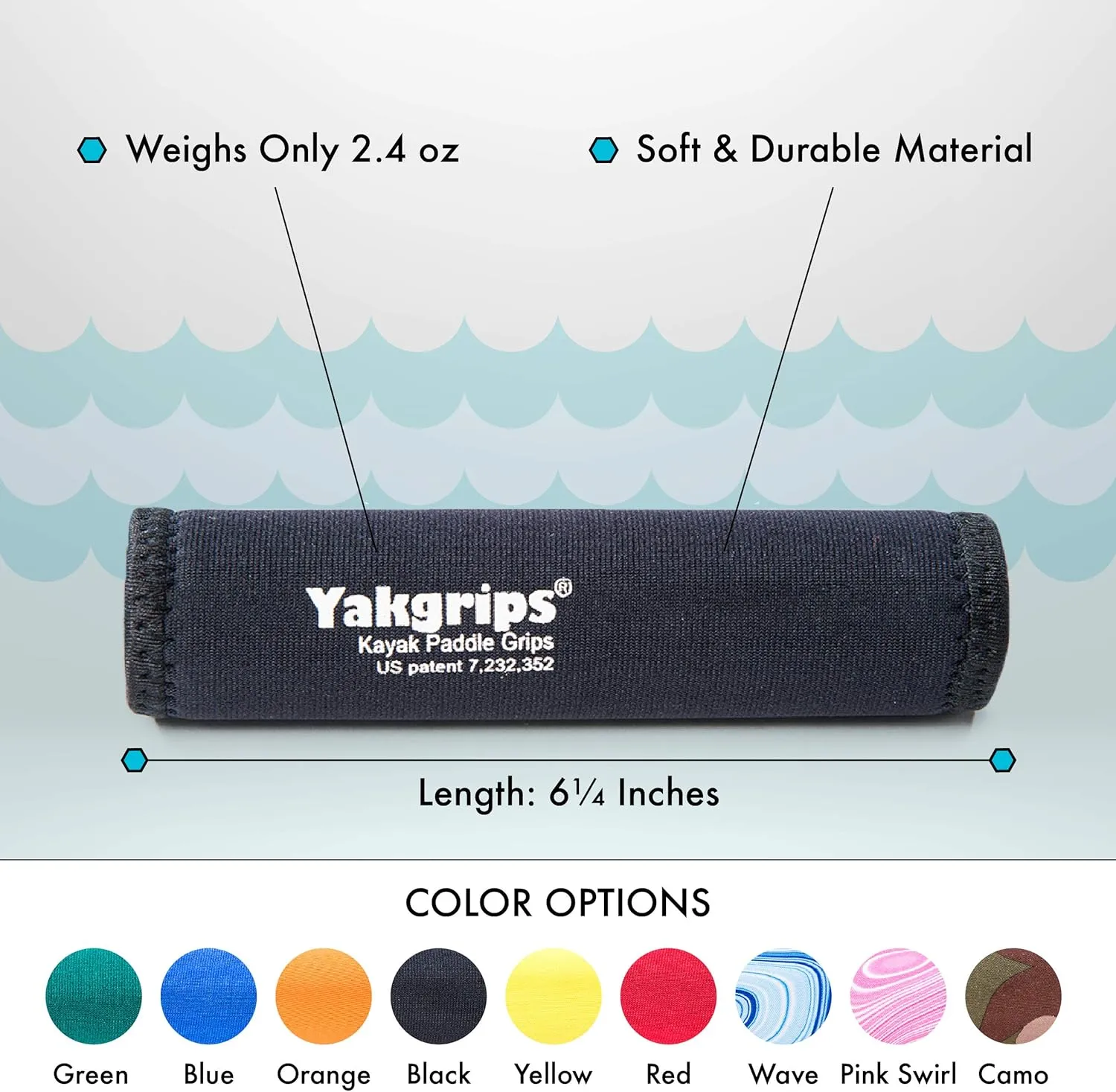Paddle Grips for Take-Apart Kayak Paddle Shaft, Kayaking Accessories, Non-Slip Grip, Blister Prevention - Cascade Creek