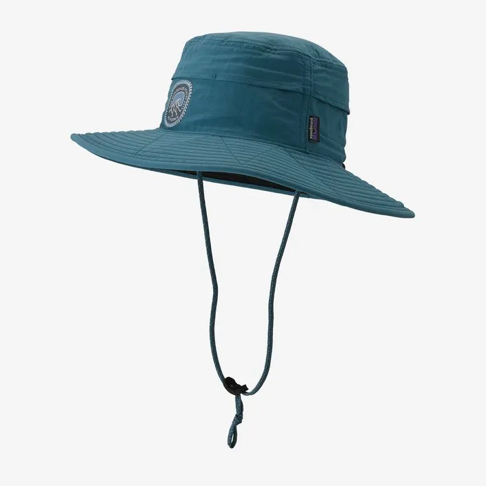 Patagonia Baggies Brimmer Hat-Clean Currents Patch: Abalone Blue