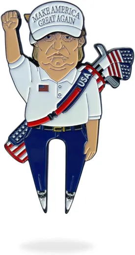 Pin Creatures DT Golf Divot Tool  Premium Divot Repair Tool Inspired by The President for Golf Enthusiasts  Unique Golf Accessories