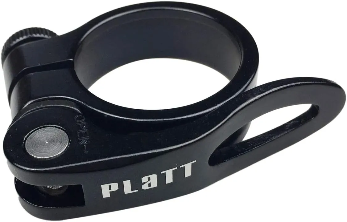 PLATT Bike Seat Post Clamp Aluminium Alloy Bicycle Quick Release Seatpost Collar 28.6mm / 31.8mm /34.9mm