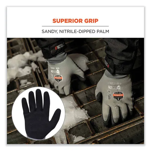 Proflex 7501 Coated Waterproof Winter Gloves, Gray, 2x-large, Pair, Ships In 1-3 Business Days