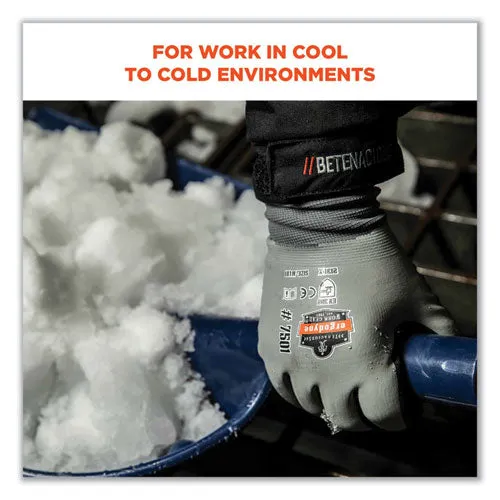 Proflex 7501 Coated Waterproof Winter Gloves, Gray, 2x-large, Pair, Ships In 1-3 Business Days