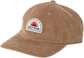 RHYTHM Awake Cord Cap SAN-Dark Sand OS - Baseball Hat Unisex Adjustable for Adults Premium Cotton Hat Outdoor Sports for Men and Women