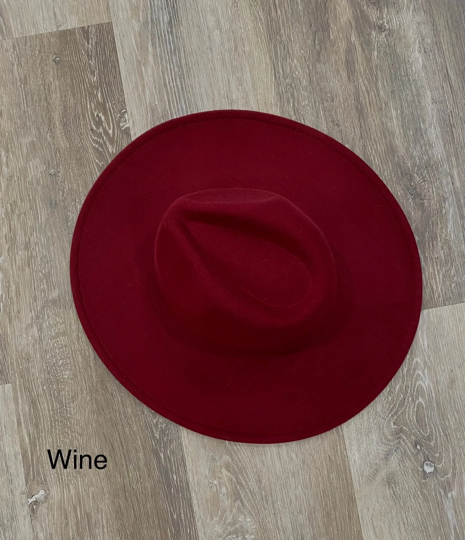 Wide Brim Vegan Felt Hat