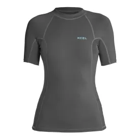 Women's Premium Stretch Short Sleeve Performance Fit UV Top - Gunmetal