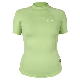 Women's Premium Stretch Short Sleeve Performance Fit UV Top - Lemon Grass