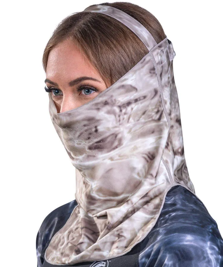 Womens ProMax UV Vented Adjustable Face Mask Gaiter | Aqua Design
