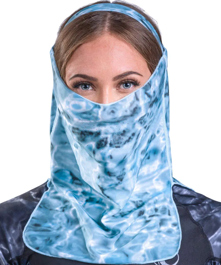 Womens ProMax UV Vented Adjustable Face Mask Gaiter | Aqua Design