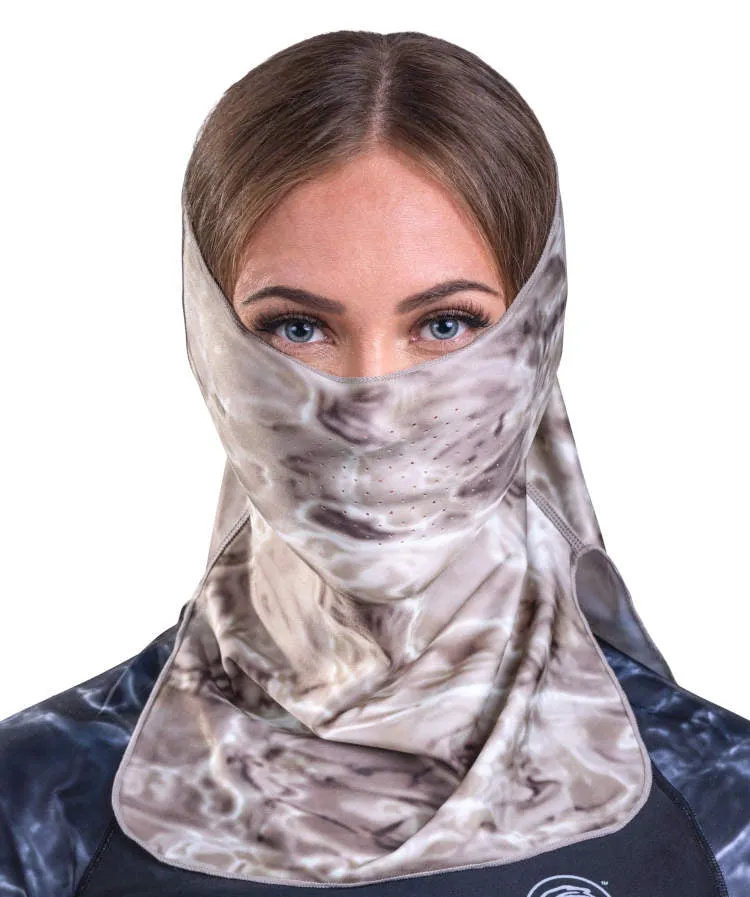 Womens ProMax UV Vented Adjustable Face Mask Gaiter | Aqua Design